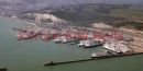 PIC SHOW;FRENCH FISHING DISPUTE;DOVER PORT WHICH EVERY BERTH IS FULL OF P&O FERRIES AND SEA FRANCE FROM THE AIR TODAY. THIS IS THE ONLY TIME ALL SHIPS HAVE BEEN IN PORT SINCE CHRISTMAS DAY. 15/04/2009


