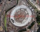 PIC SHOWS ;AERIAL PICS OF THE OLYMPIC SITE TAKEN 23/7/09
