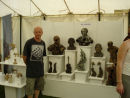 Roy Ashmore my tutor who very kindly let me share his stand at Tredegar ceramics fair,what a wonderful experience.