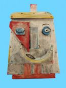 Abstract Head Blue