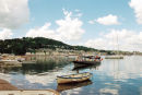 Shaldon Ferry arriving at Back Beach, Teignmouth