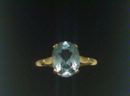2 Carat Blue Topaz Ring