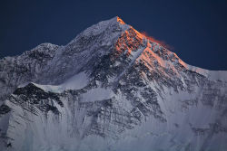 Alpine glow on the Annapurna range, Nepal