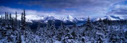 Lake Maligne from Bald Hills, Jasper National Park.