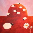 Sheep and Flower
SOLD