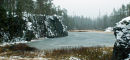 Frozen lake