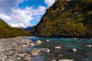 A snowy river