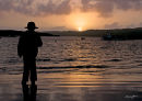 Watching the sun set