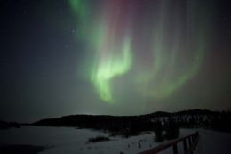The Plough, Big Dipper or Ursa Major among the Northern Lights