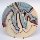 Encroaching seas plate. 32cm.