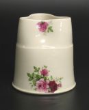 Thrown porcelain flower vase. 15cm (approx).