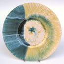 Sea conch plate. 32cm.