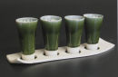 Thrown porcelain shot 'glass' set.