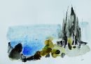 CYPRESS TREES BY THE SEA-2006