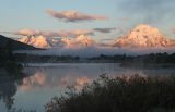 Mount Moran from Oxbow Bend Early Morning 7.10am