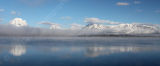 Tetons from Jackson Lake Dam 8.10am
