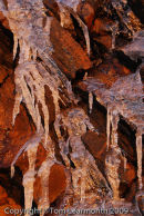 Icicles in the evening, Broad Haven