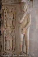 Adam, west portal of St lawrence's Cathedral, Trogir