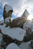Bluestone man in winter