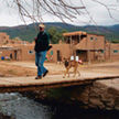 Quentin with friend at Taos Pueblo Village